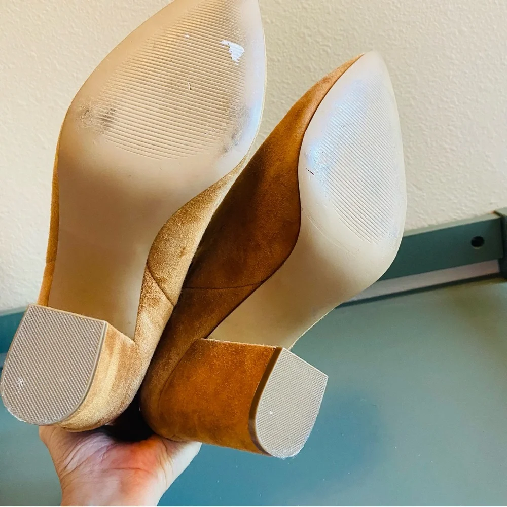 Steve Madden Subtle Chelsea Boot Brown Chestnut Suede Sz 9.5 Ankle Booties